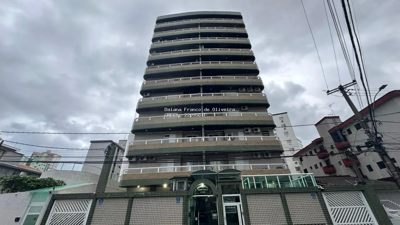 Apartamento à venda em Guilhermina Praia Grande | Daiana Franco Imóveis - Guilhermina em Praia Grande - foto 2 - 1-FACHADA D…